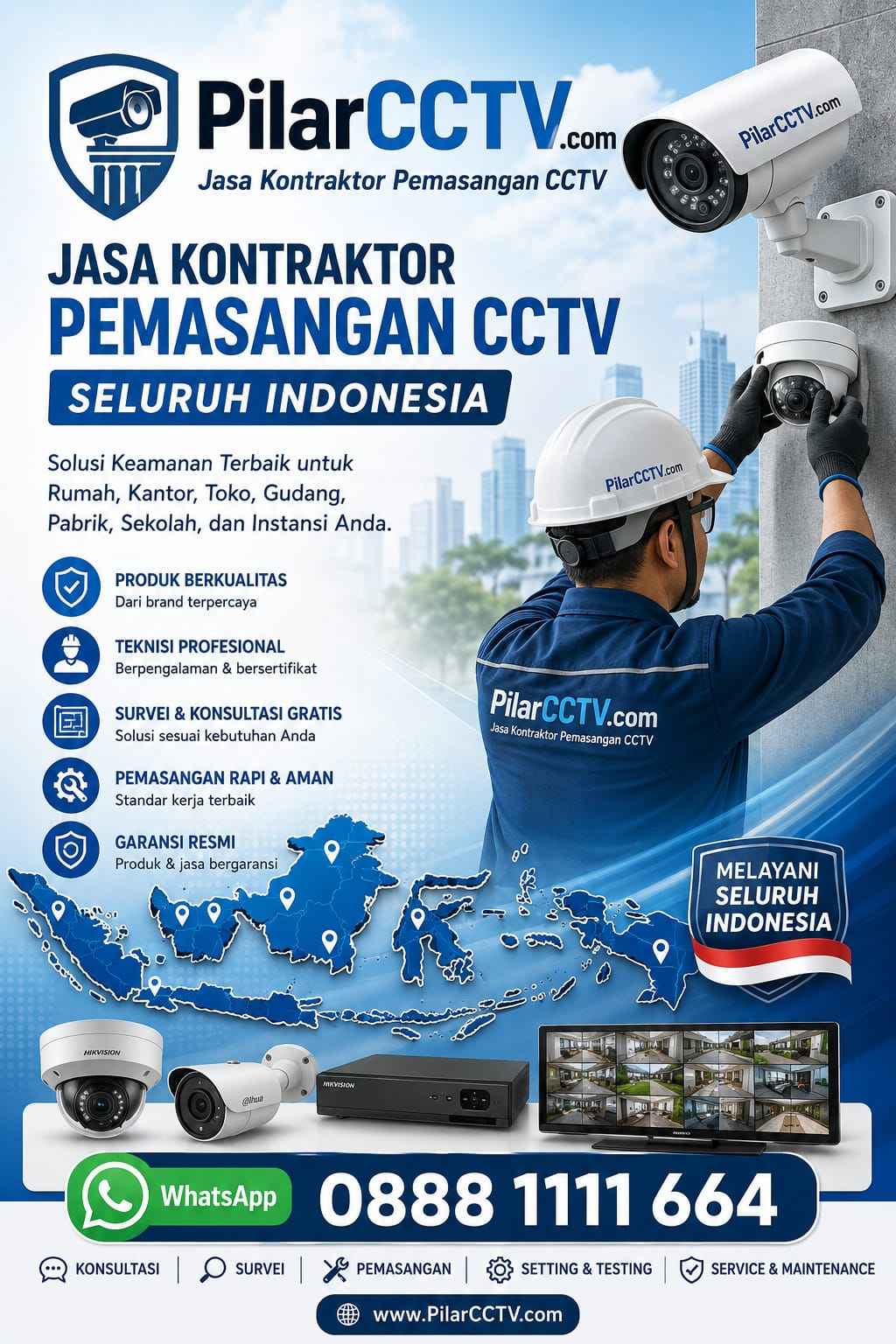 Pengadaan CCTV Warehouse Bandung, Pengadaan CCTV Warehouse Bandung, Pilar CCTV Solusi