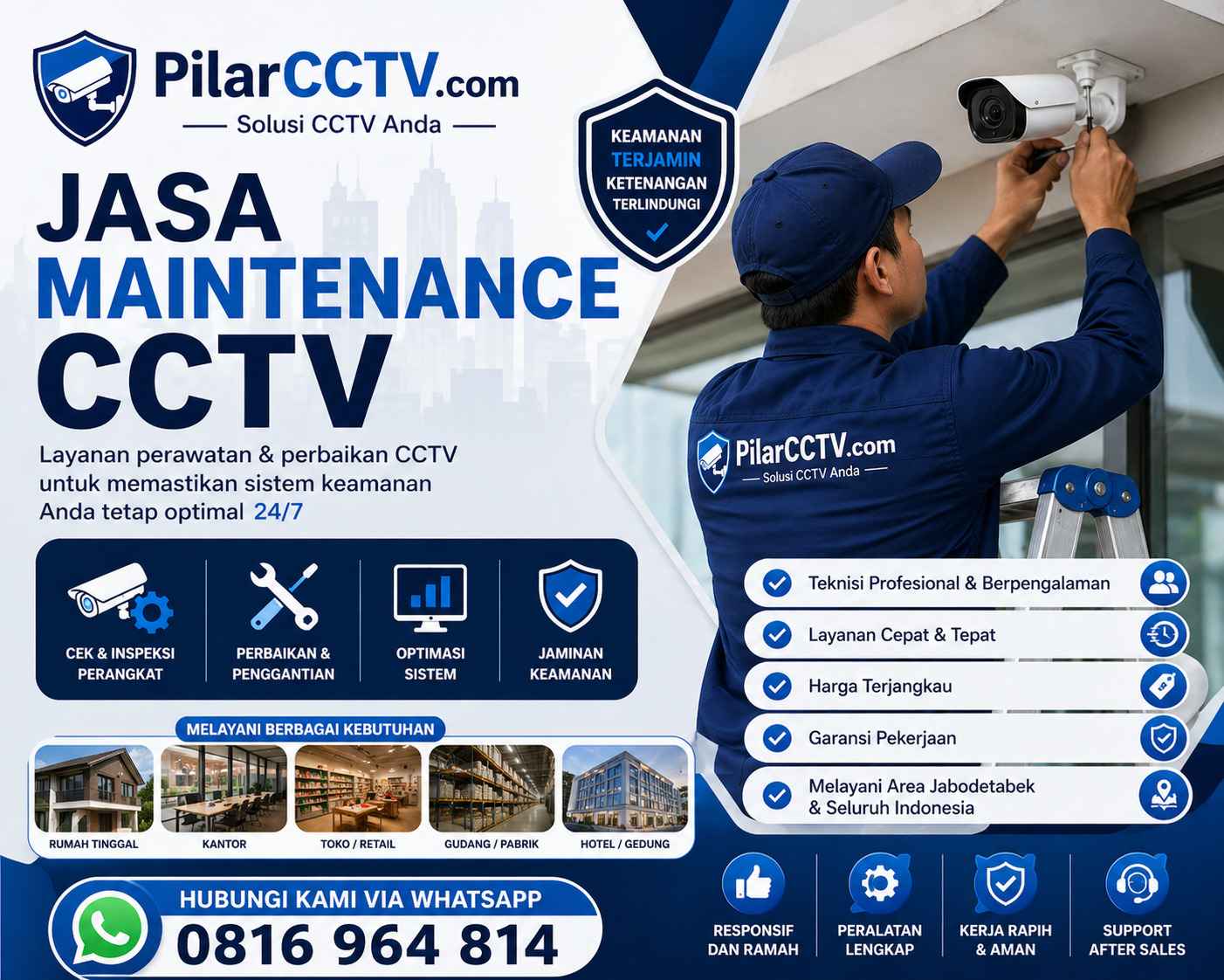 Jasa Maintenance CCTV Manado, Jasa Maintenance CCTV Manado, Pilar CCTV Solusi