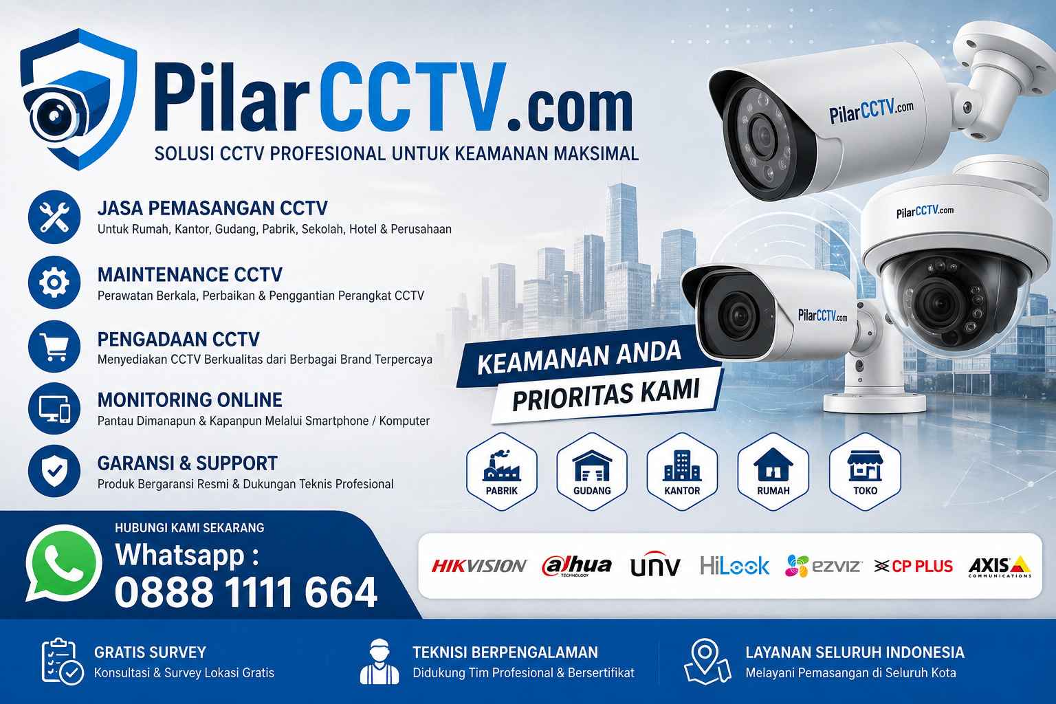 Jasa CCTV Jakarta, Jasa CCTV Jakarta, Pilar CCTV Solusi
